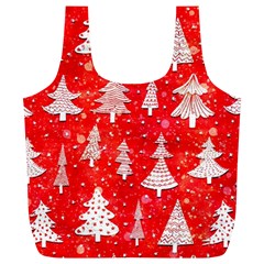 White And Red Trees, Adoxali, Christmas Full Print Recycle Bag (XL)