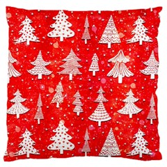 White And Red Trees, Adoxali, Christmas Standard Premium Plush Fleece Cushion Case (Two Sides)