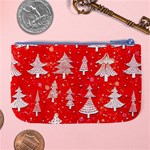 White And Red Trees, Adoxali, Christmas Large Coin Purse Back