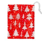 White And Red Trees, Adoxali, Christmas Drawstring Pouch (4XL) Front