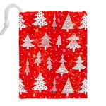 White And Red Trees, Adoxali, Christmas Drawstring Pouch (4XL) Back