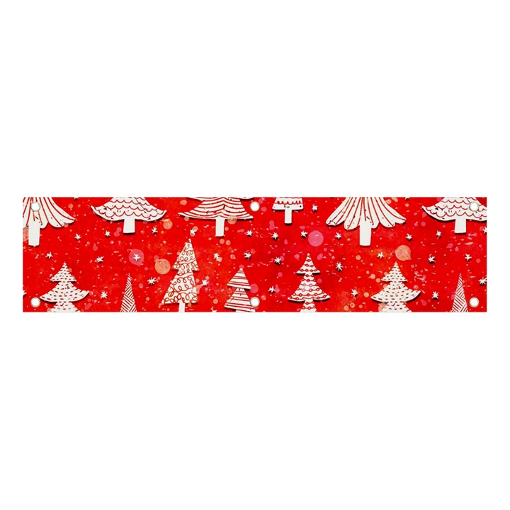 White And Red Trees, Adoxali, Christmas Banner and Sign 4  x 1 