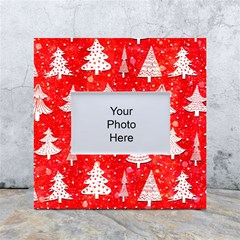 White And Red Trees, Adoxali, Christmas White Box Photo Frame 4  x 6 