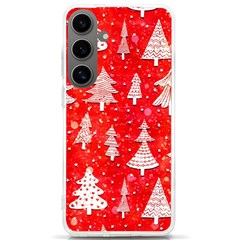 White And Red Trees, Adoxali, Christmas Samsung Galaxy S24 Ultra 6.9 Inch TPU UV Case