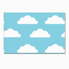 Clouds Blue Pattern Postcards 5  X 7  (pkg Of 10) by ConteMonfrey