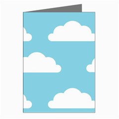 Clouds Blue Pattern Greeting Cards (pkg Of 8) by ConteMonfrey