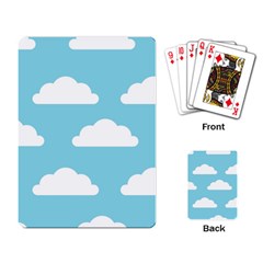 Clouds Blue Pattern Playing Cards Single Design (rectangle)