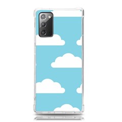 Clouds Blue Pattern Samsung Galaxy Note 20 Tpu Uv Case by ConteMonfrey