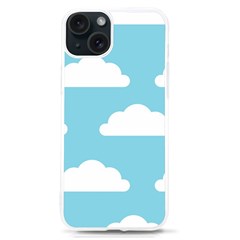 Clouds Blue Pattern Iphone 15 Tpu Uv Print Case