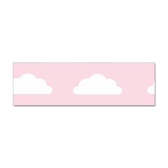 Clouds Pink Pattern Sticker (bumper) by ConteMonfrey