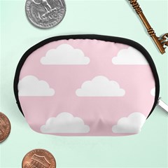 Clouds Pink Pattern Accessory Pouch (medium) by ConteMonfrey