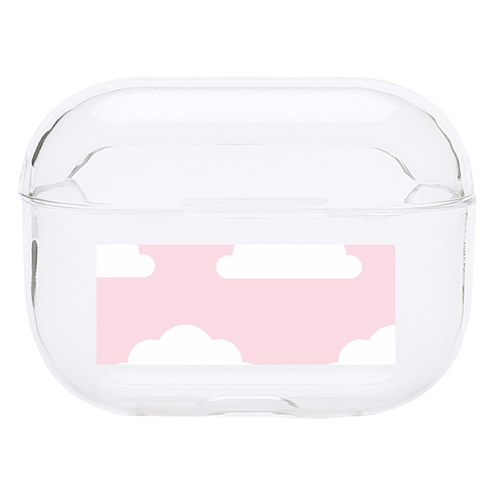 Clouds Pink Pattern Hard PC AirPods Pro Case