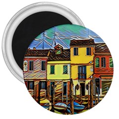 Colorful Venice Homes - Venezia, Italy 3  Magnets by ConteMonfrey