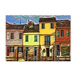 Colorful Venice Homes - Venezia, Italy Sticker A4 (100 pack) Front