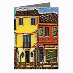 Colorful Venice Homes - Venezia, Italy Greeting Card by ConteMonfrey