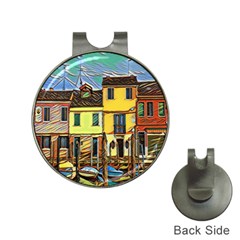 Colorful Venice Homes - Venezia, Italy Hat Clips With Golf Markers by ConteMonfrey