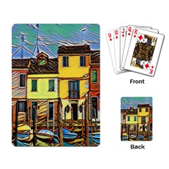 Colorful Venice Homes - Venezia, Italy Playing Cards Single Design (rectangle)