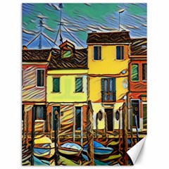 Colorful Venice Homes - Venezia, Italy Canvas 12  X 16  by ConteMonfrey