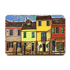 Colorful Venice Homes - Venezia, Italy Small Doormat by ConteMonfrey