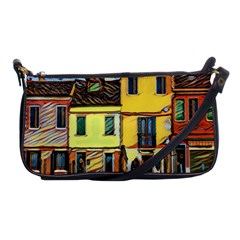 Colorful Venice Homes - Venezia, Italy Shoulder Clutch Bag by ConteMonfrey