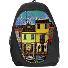 Colorful Venice Homes - Venezia, Italy Backpack Bag by ConteMonfrey