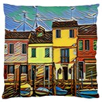 Colorful Venice Homes - Venezia, Italy Standard Premium Plush Fleece Cushion Case (One Side) Front