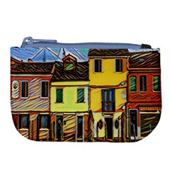 Colorful Venice Homes - Venezia, Italy Large Coin Purse by ConteMonfrey