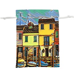 Colorful Venice Homes - Venezia, Italy Lightweight Drawstring Pouch (xl) by ConteMonfrey