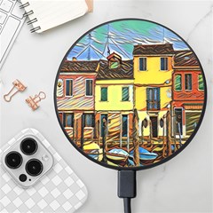 Colorful Venice Homes - Venezia, Italy Wireless Fast Charger(black) by ConteMonfrey