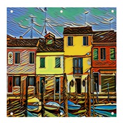 Colorful Venice Homes - Venezia, Italy Banner And Sign 4  X 4  by ConteMonfrey