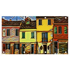 Colorful Venice Homes - Venezia, Italy Banner And Sign 7  X 4  by ConteMonfrey