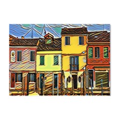 Colorful Venice Homes - Venezia, Italy Crystal Sticker (a4)