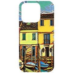 Colorful Venice Homes - Venezia, Italy Iphone 15 Pro Black Uv Print Pc Hardshell Case