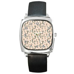 Romantic Heart Keys Square Metal Watch by ConteMonfrey