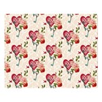 Key To The Heart Two Sides Premium Plush Fleece Blanket (Large) 80 x60  Blanket Front