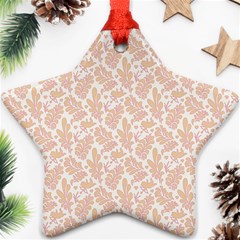 Delicated Leaves Star Ornament (two Sides)