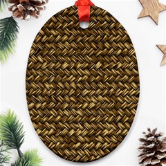 Straw Like Country Side  Ornament (oval)