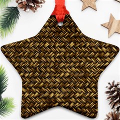 Straw Like Country Side  Ornament (star)