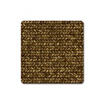 Straw Like Country Side  Square Magnet Front