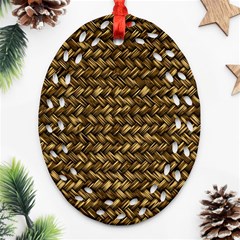 Straw Like Country Side  Ornament (oval Filigree)