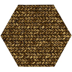 Straw Like Country Side  Wooden Puzzle Hexagon