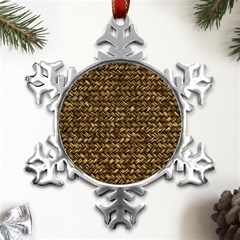 Straw Like Country Side  Metal Small Snowflake Ornament by ConteMonfrey