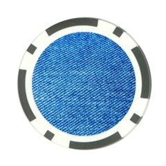 Blue Denim Jeans Like Poker Chip Card Guard (10 Pack) by ConteMonfrey