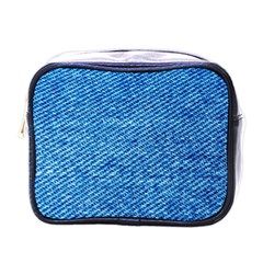 Blue Denim Jeans Like Mini Toiletries Bag (one Side) by ConteMonfrey