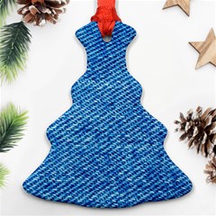 Blue Denim Jeans Like Ornament (christmas Tree) 