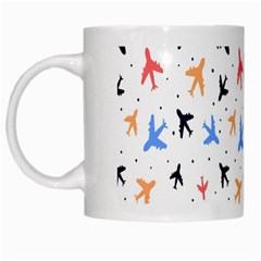 Cute Airplanes Planes White Mug by ConteMonfrey