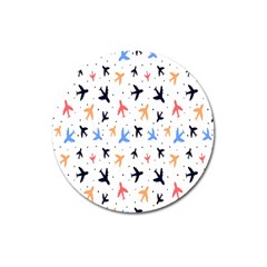 Cute airplanes planes Magnet 3  (Round)