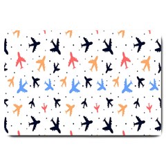 Cute airplanes planes Large Doormat