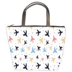 Cute airplanes planes Bucket Bag