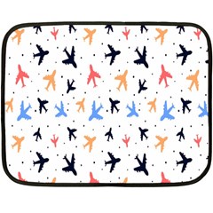 Cute airplanes planes Two Sides Fleece Blanket (Mini)